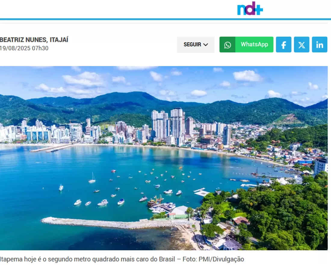 ND+: Em alta na construção civil, boa reputação atrai compradores exigentes em cidade de SC